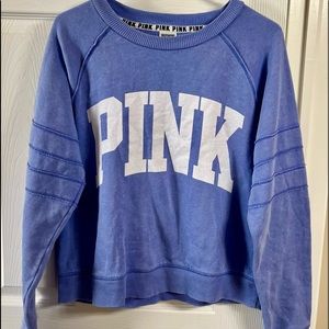 PINK Crew Neck Pullover Sweatshirt Size Medium
